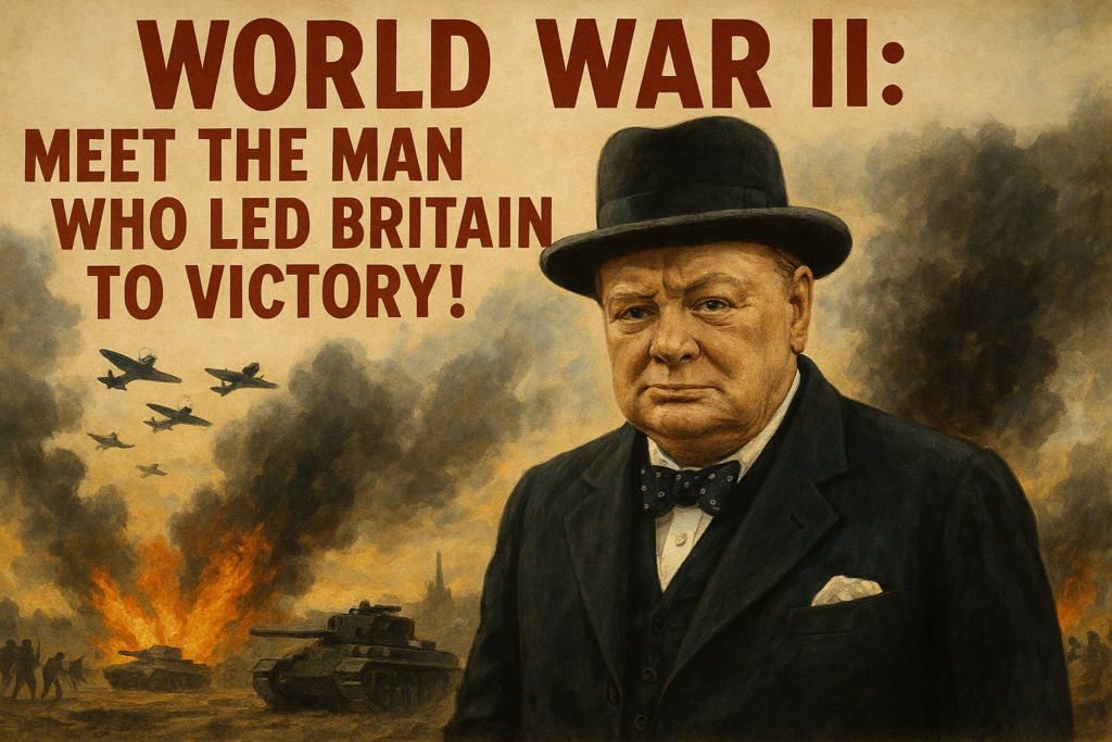 Winston Churchill was the man who led Britain to victory in World War II