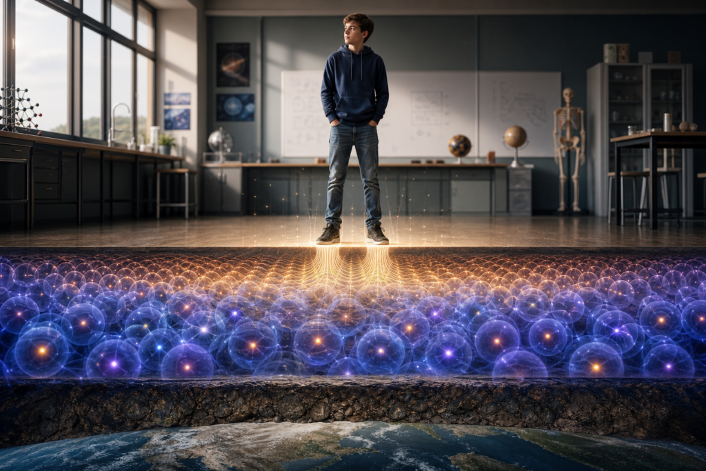 If Atoms Are Mostly Empty Space, Why Don’t We Fall Through the Earth?